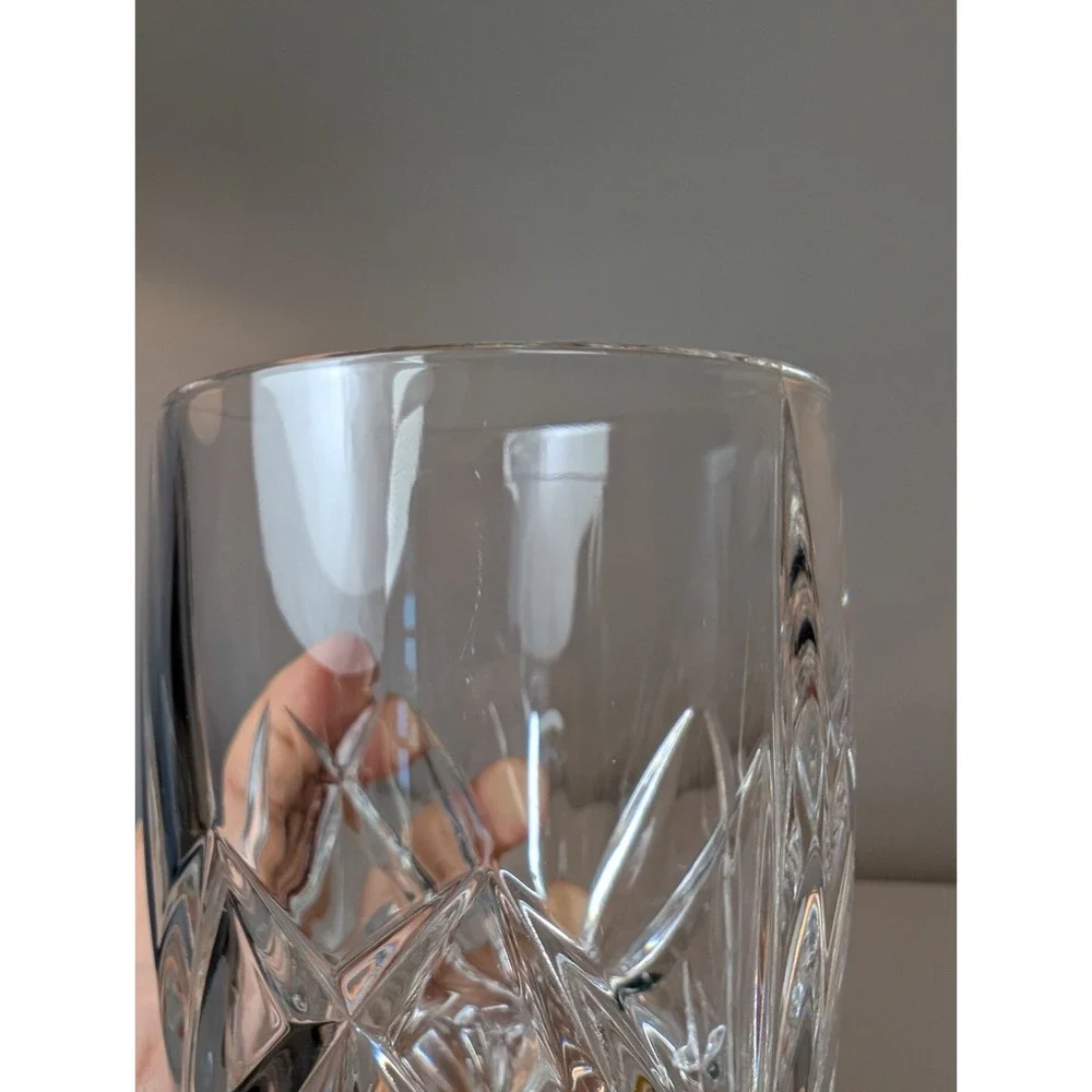 Waterford Marquis Crystal Oversized Tumblers Set 4 Double Old Fashioned 4 3/8